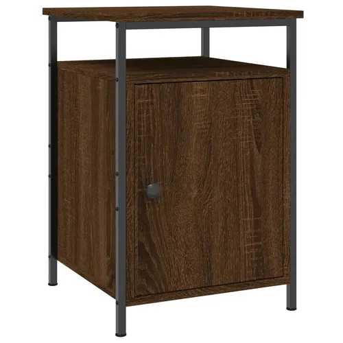 furnicato Nachttisch Braun Eichen-Optik 40x42x60 cm