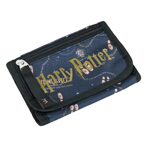 Baagl Brustbeutel Kinder - Geldbörse für Mädchen Jungen- Geldbeutel, Mini Portemonnaie, Kleingeld Münzbörse (Karte des Rumtreibers)