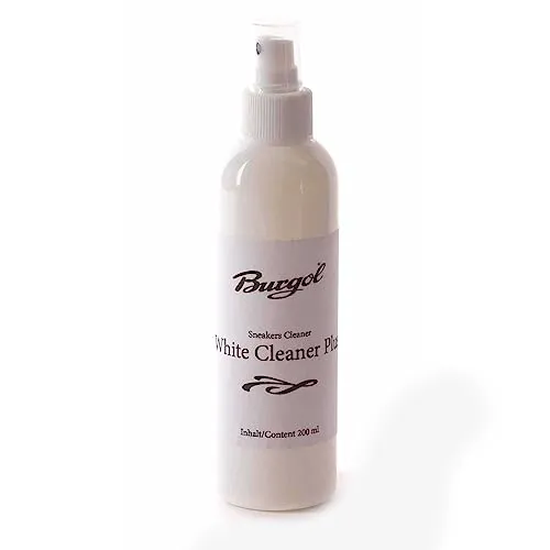 Burgol White Cleaner Plus - Chemiefreier Schuhreiniger - Schuhpflege, 200 ml umweltfreundlicher Reiniger für strahlend saubere Schuhe ohne chemische Zusätze.