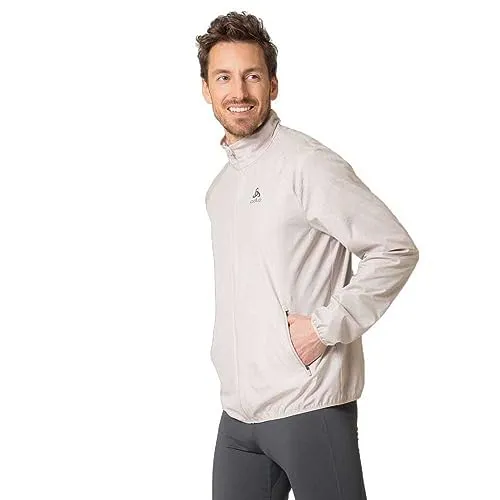 Odlo Herren Laufjacke ESSENTIAL LIGHT REFLECTIVE, silver cloud, XL
