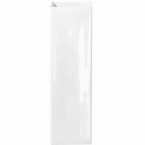 ASA Vase 6x6x25cm Dekovase Blumenvase Keramik Tischvase Kastenvase quatratisch