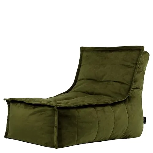 Icon Dolce Samt XXL Sitzsack Sessel - Groß & Gemütlich - Klassische Sitzsäcke mit eleganten Kurven und maximalem Sitzkomfort; ideal zum Entspannen, Lesen oder Spielen, verwandelt Ihr Zuhause in einen stilvollen Rückzugsort.