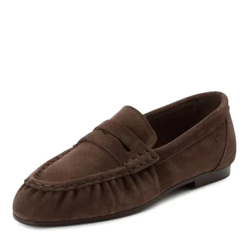 Tamaris Damen Slipper Mokassins in Mocca, 37 EU - Modische Slipper für Damen aus hochwertigem Leder. Ideal für den Alltag, bieten sie Komfort und Stil mit flachem Absatz und normaler Weite.