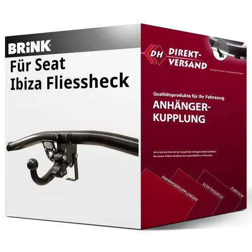 BRINK Anhängevorrichtung BMA mit abnehmbarem Kugelkopf für SEAT VW 643500