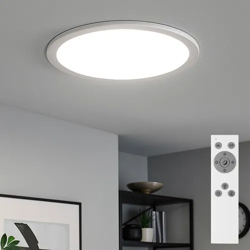 Briloner Leuchten LED Panel, dimmbar mit Fernbedienung - Moderne Deckenleuchte mit Farbtemperatursteuerung und Nachtlichtfunktion, ideal für jedes Zimmer. Energiesparend mit 24 Watt und 2.200 Lumen, vielseitig einsetzbar.