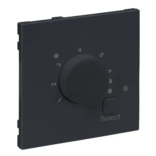 LEGRAND, SEANO Abdeckung für elektronisches Raumthermostat, Farbe: Anthrazit lackiert, 765451