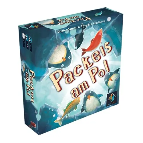 Packeis am Pol von Next Move Games - Familienspiel für 2-4 Spieler - Gesellschaftsspiel für die ganze Familie, mit neuen Ozean-Platten für einfacheres Sammeln der Fische und spannenden Wettlauf um die meisten Fänge!