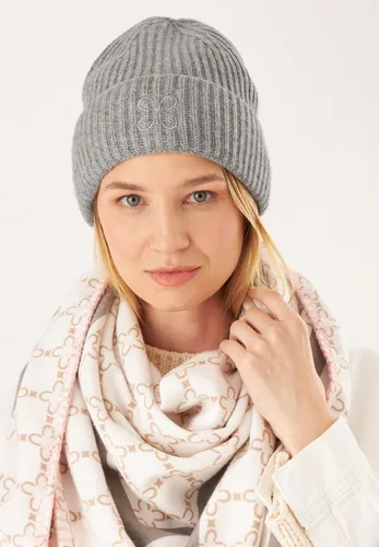 Codello Strickmütze in klassischem Rippenstrick - Strickmützen aus hochwertigem #23 ROMA CASHMERE, kuschelig und feuchtigkeitsregulierend, speichert Wärme für kalte Tage. Passenden Rippstrick-Schal ebenfalls erhältlich.