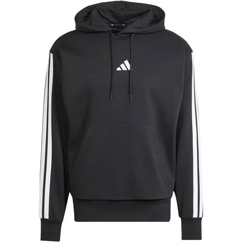adidas Herren Essential Three Stripes Fleece Hoodie XXL - Herren-Sweatshirt aus 70 % recycelten Materialien, mit regulierbarem Kordelzug und bequemer Kängurutasche für ultimativen Tragekomfort.