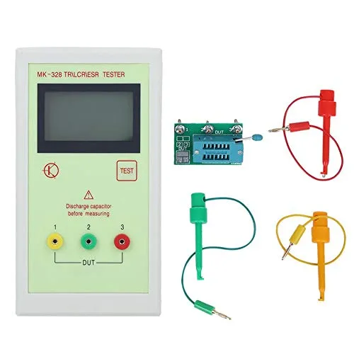Vikye MK-328 Transistortester, Induktivitätskapazitätswiderstand Elektronisches Messgerät TR LCR ESR-Testmesser, MK328 Tester