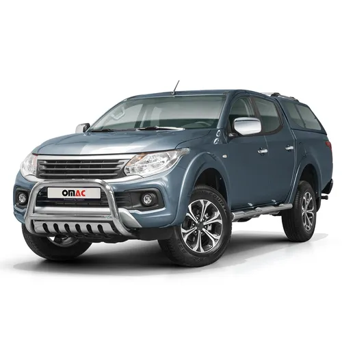 Frontbügel für Fiat Fullback 2015-2021 - Robuster Schutz in Silber - Hochwertiger Frontschutzbügel aus rostfreiem Edelstahl, ideal für den Einsatz im Alltag. Bietet optimalen Schutz und verleiht Ihrem Fahrzeug ein markantes Aussehen.