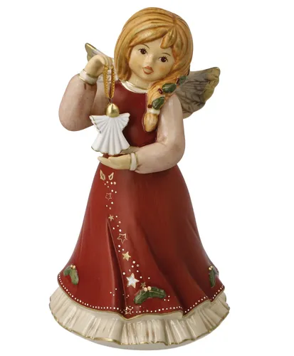 Goebel Engel Himmlische Festtage bordeaux 15,5 cm - Neuheit 2024 - Figur aus hochwertigem Porzellan, ideal als festliche Dekoration oder Geschenk. Verleiht jedem Raum eine himmlische Atmosphäre.