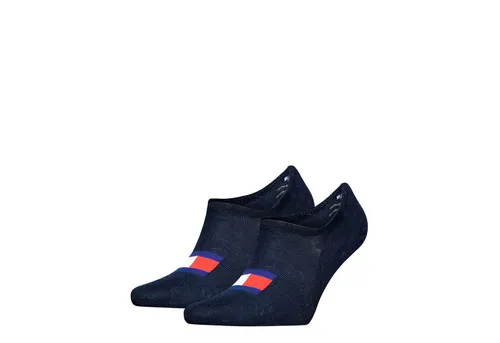 Tommy Hilfiger Füßlinge TH UNI TJ FOOTIE 2P FLAG (2 Paar) Mit großem Flag-Label vorn