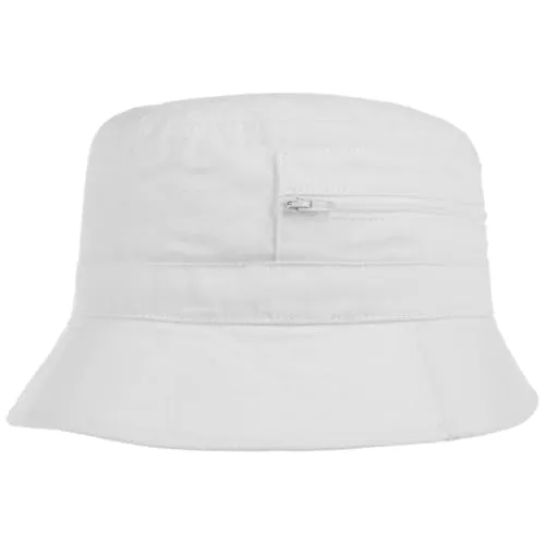 Lipodo Kibbuzhut Bucket Hut knautschbar Packable Damen Herren Sommer Winter weiß 55 cm