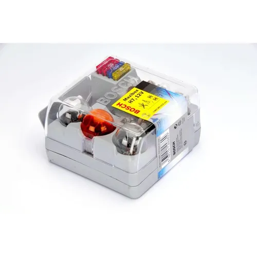 Glühlampenset BOSCH H7 Maxibox +P21W R5W T4W P21/5W W5W C5W 2x10A 1x15A 1x20A