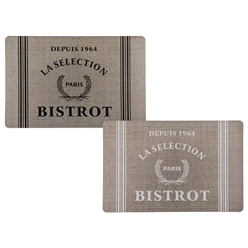 Platzset Tischset Telleruntersetzer Tischunterlage La Selection Bistrot 2er-Set 43,5 x 28,5 cm