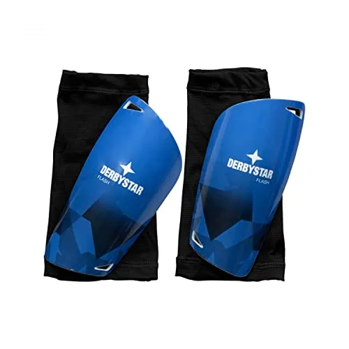 Derbystar Flash Schienbeinschoner Blau/Schwarz S