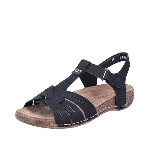 Rieker Komfort Schnürer für Damen in Schwarz S24-0281527 - Wanderschuhe mit individueller Schnürung, gepolsterter Innensohle und flexibler Laufsohle für den ganzen Tag. Ideal für stilvolle Bequemlichkeit im Alltag.