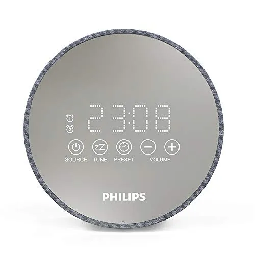 Philips Radiowecker TADR402/12 - Radios mit LED-Display und USB-Ladefunktion, sanfte Weckfunktion für entspanntes Aufstehen, inklusive doppelter Weckfunktion und Sleep Timer.