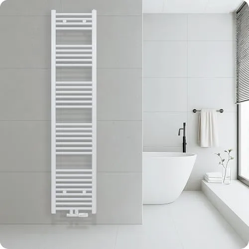 Belrad® Badheizkörper - Moderner Handtuchheizkörper aus Qualitätsstahl - Heizkörper für Badezimmer, langlebig und kratzfest dank robuster Pulverbeschichtung. Ideal für warme Handtücher und angenehmes Raumklima.