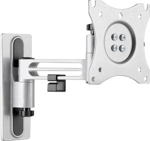 my wall My Wall HC1-2L TV-Wandhalterung - 33,0 cm (13) mit integrierter Wasserwaage, schwenkbar bis 180° und wandabstand bis 230 mm, grau