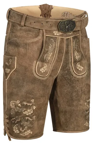 Nübler Trachtenlederhose Lederhose Siegbert in Walnuss von Nübler