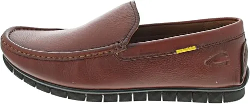 camel active Herren 54BW001 Slipper, Cognac, 43 EU - Elegante Slipper für Herren, aus hochwertigem Leder, ideal für den lässigen Look und bequemes Tragen.