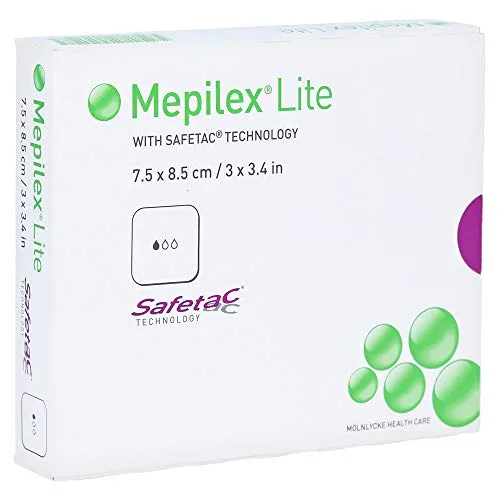 Mepilex Lite Schaumverband 7,5x8,5 cm Steril