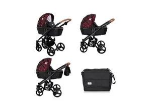 Lorelli Kombikinderwagen Rimini 2 in 1 in rot von Lorelli
