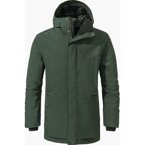 Schöffel Herren Style Crivat Mns Winter Parka - Dark Jade, 58 EU - Funktionsjacke mit 10.000 mm Wassersäule, atmungsaktiv und warm durch PrimaLoft Isolation, leicht und komprimierbar für optimale Bewegungsfreiheit.