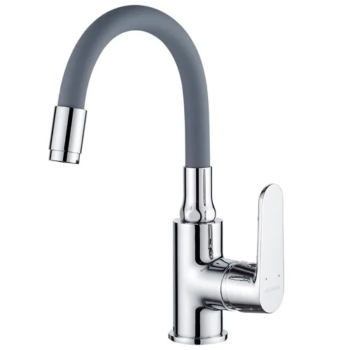 DIMA Waschtischarmatur Silber-Grau Mischbatterie