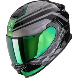 Scorpion EXO-GT Air Apex 2026 Motorradhelm Schwarz/Grün Gr. L - Hochwertiger Integralhelm mit optimaler Belüftung und kratzfestem Visier. Inklusive Pinlock für klare Sicht, ideal für Onroad-Aktivitäten. Stylisches Design in Schwarz/Grün.