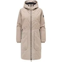 Navahoo Damen Parka Edelumhang mit Kapuze - Stylischer Damenparka mit Kapuze von Navahoo, perfekt für wechselhaftes Wetter. Wasserabweisend und mit weicher Fleece-Fütterung sorgt er für Komfort und Wärme in der Übergangszeit. Praktische Taschen und elastische Ärmelbündchen runden das Design ab.