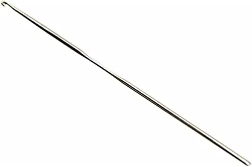 KnitPro KP30765 Häkelnadel, Legierter Stahl, Silber, 15cm x 1,5mm