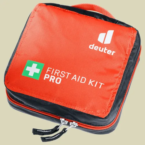 First Aid Kit Pro - Kompakte Erste Hilfe Tasche in Papaya - Sonstige Outdoor Notfallausrüstung, ideal für unterwegs mit kompakten Maßen H 16 x B 18 x T 8 cm.