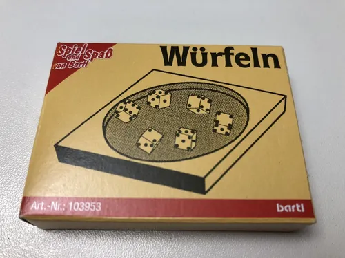 S014 - Bartl Mini-Spiel „Würfeln“ 103953 - Reisespiel Mitbringsel - Neu OVP