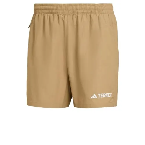 adidas Terrex MT Laufshorts Herren - Caramel, Größe M - Laufbekleidung für Trailrunner, ultraleicht und atmungsaktiv mit ergonomischem Schnitt für maximale Bewegungsfreiheit und praktische Reißverschlusstasche.
