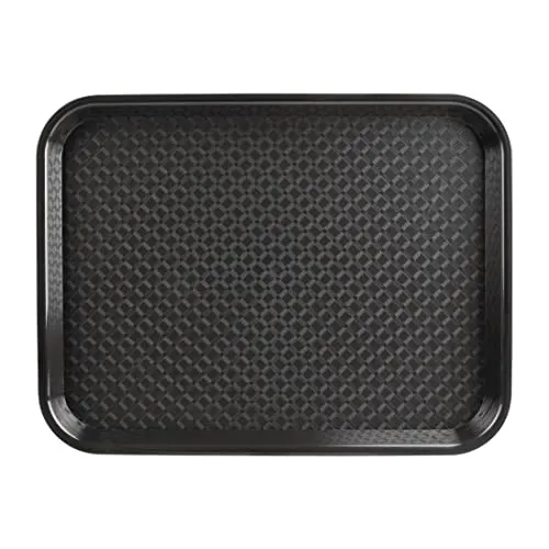 Olympia Kristallon Foodservice Tablett Schwarz - 305x415mm, strukturierte Oberfläche zur Verrutschreduzierung, leicht zu reinigen aus Polypropylen