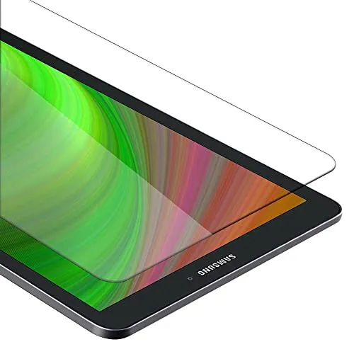 Cadorabo Tablet Panzer Schutz Glas für Samsung Galaxy Tab E (9.6 Zoll) - Schutzfolie in Ultra-Klar Hüllen freundlich - Gehärtetes (Tempered) Glas Dipslayschutz Folie in 9H Härte Anti Kratzer