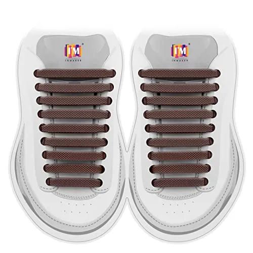 INMAKER Silikon Schnürsenkel Ohne Binden, Elastische Schnürsenkel für Kinder und Erwachsene, Gummi schnürsenkel für Sportschuhe und Laufschuhe