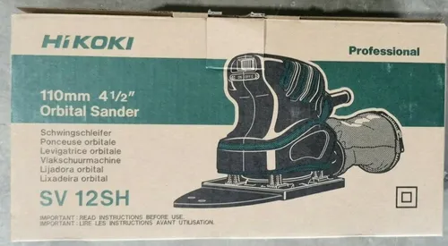 Hikoki Schwingschleifer SV12SHWBZ - Leistungsstarker Exzenterschleifer - Schleifmaschine mit 200 Watt, ideal für präzises Schleifen und perfekte Oberflächenbearbeitung in der Kategorie Schleifmaschinen.