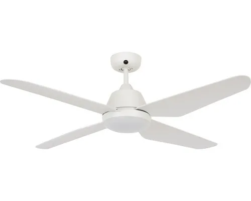 Deckenventilator Aria weiß 122 cm mit Fernbedienung - Ventilator mit Sommer- und Winterfunktion für bis zu 20 m², dimmbare LED-Beleuchtung und leise AC-Motor-Technologie, ideal für jeden Raum.