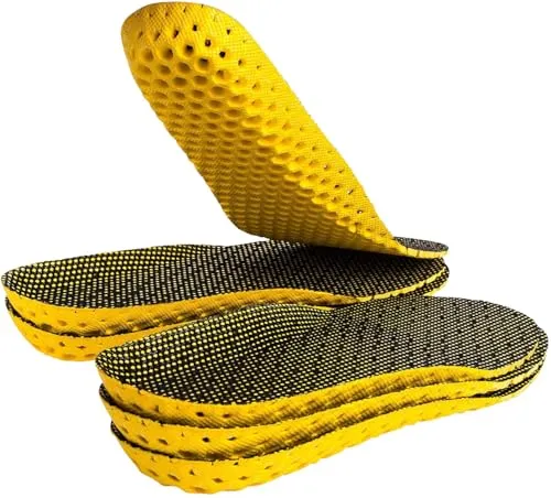 newgen medicals Fußbett-Einlegesohlen: 3 Paar Einlegesohlen mit Dämpfung, für Sport und Alltag, Größe 45-48 (Gelsohlen zum Einlegen in Schuhe, Sport-Schuheinlagen)