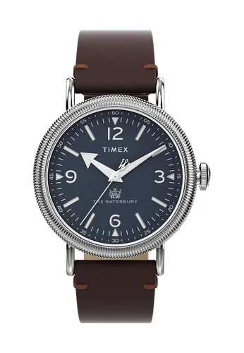 Timex Herren Analog Quarz Armbanduhr Standard - Sportliche Armbanduhr für Herren mit leuchtenden Zeigern und einem hochwertigen braunen Lederarmband. Wasserfest bis 5 bar, ideal für aktive Männer. Lieferung in Geschenkbox mit 2 Jahren Garantie.