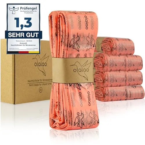 olalao Nachfüllfolie für Windeleimer 8-Pack