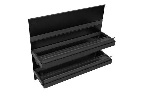 Kesseböhmer Küchenorganizer-Set Linero MosaiQ - ROLLINERO Folienabroller in graphitschwarz - Küchenorganizer mit elegantem Design, flexibel kombinierbar und ideal für eine aufgeräumte Küche. Der Rollinero Folienabroller sorgt für Ordnung und schnellen Zugriff auf Folien.