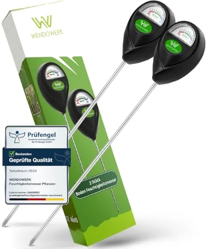WENDOWERK® 2 Stück Extra Langer Boden Feuchtigkeitsmesser für Pflanzen 40CM