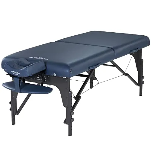 Master Massage Monclair Mobil Massageliege Reiki Kosmetikliege Therapiebett Klappbar Holz 71cm Königsblau, Köngisblau