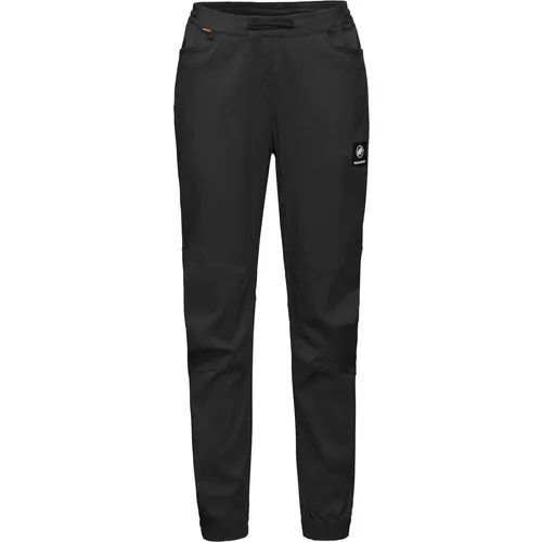 Mammut Massone Light Pants Women Black (38) - Kletterhose für Frauen, bietet absolute Bewegungsfreiheit und Leichtigkeit, ideal für Klettererinnen. Hergestellt aus recyceltem Polyamid mit elastischem Bund für optimalen Tragekomfort.