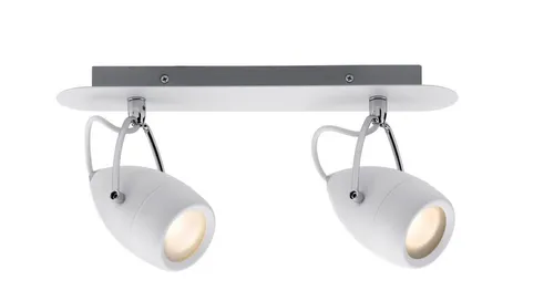 Paulmann Außen-Deckenleuchte Paulmann Spotlight Drop IP44 Balken 2x3,5WGU10 Weiß/Chrom 230V Metall, Paulmann Spotlight Drop IP44 Balken 2x3,5WGU10 Weiß/Chrom 230V Metall